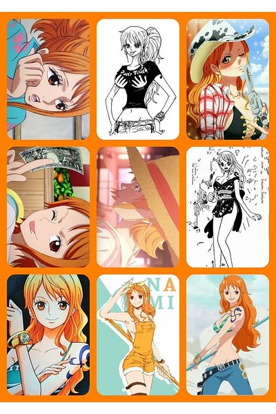 owl bag Anime- One Piece -nami Σετ φωτοκαρτών με μοτίβο των 9