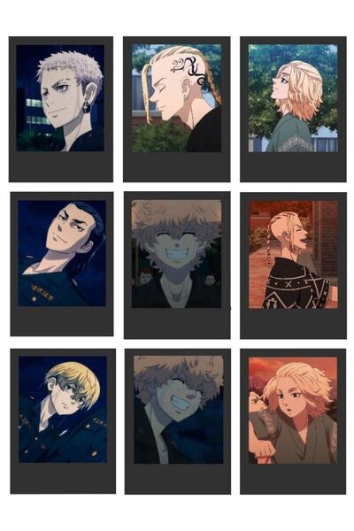 owl bag Anime - Tokyo Revenger Sa deznom 9-dijelni set foto kartica