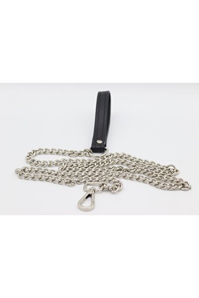 Anatolia Deri Saplı Köpek Gezdirme Zinciri 8mm X 140cm