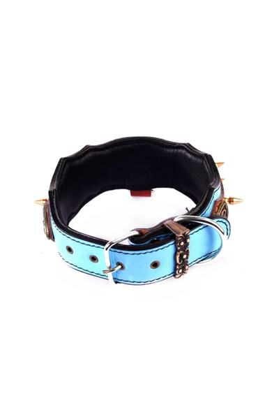 MgTasma El Işçiliği, Özel Tasarım, Hakiki Manda Derisi, Thor Serisi Dikenli Köpek Tasması, Boyun Tasması