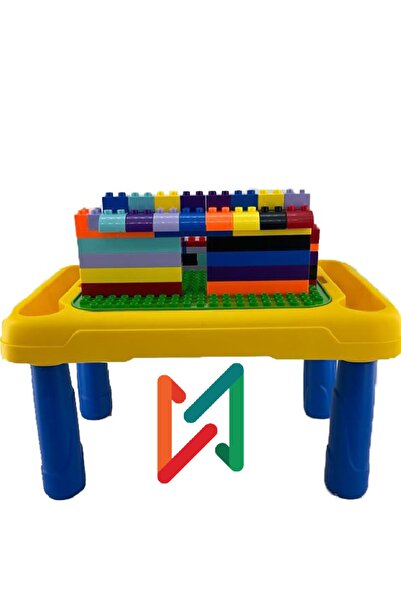 Genel Markalar Naslimoo Yaratıcı Bi-blocks Aktivite Masası 64 Parça Blok
