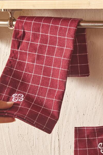 Emsan Gift Claret Red Kitchen Apron Set