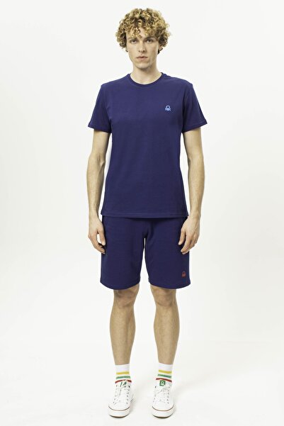 United Colors of Benetton Ανδρικό T-Shirt Navy Blue - Bnt-m20465