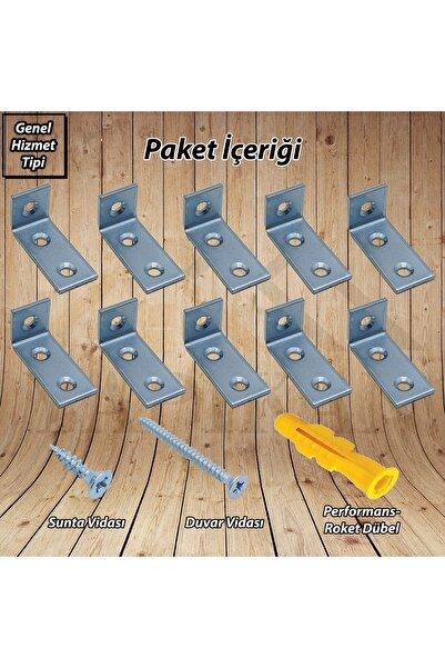 Yapıkan Deprem Güvenliği Dolap Sabitleme Aparatı Seti 16x35x15mm - Mobilya Ga...