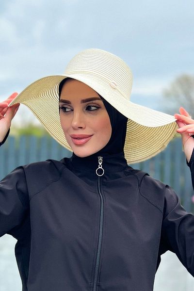 Remsa Mayo Ψάθινο καπέλο Seashell Beige Rş-26