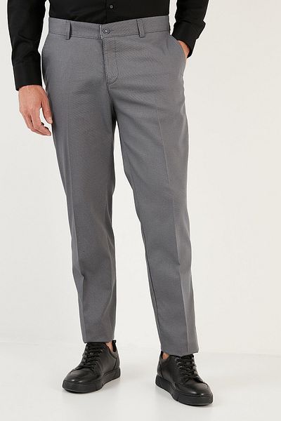 Buratti Cotton Normal Waist Regular Fit Pocket Fabric Trousers Men's Trousers 645jupiter