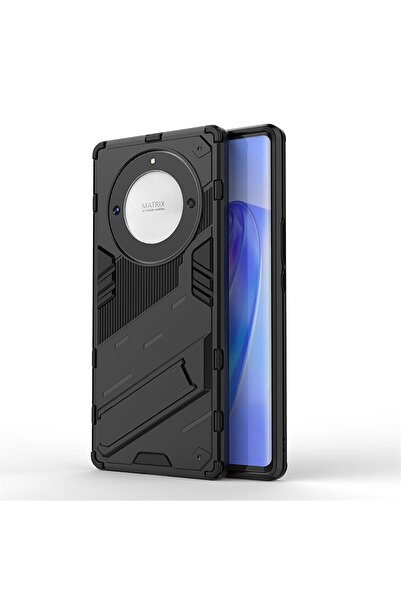 Microcase Honor X9a Matrix Serisi Armor Standlı Perfect Koruma Kılıf - Siyah ...