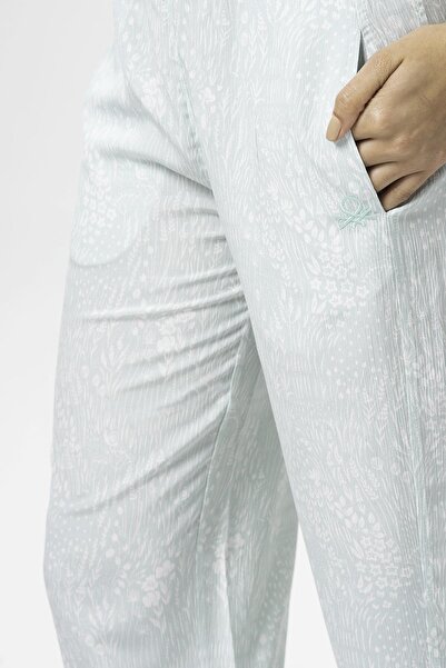 United Colors of Benetton Πράσινο γυναικείο παντελόνι πιτζάμα - Bnt-w20415