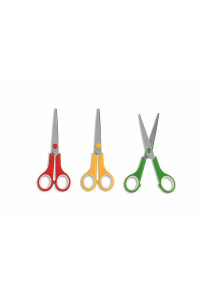 inox Office Scissors with Plastic Handle 6.5