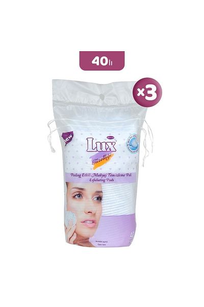 LUX Peeling Effect Makeup Cotton 40 Pieces X 3