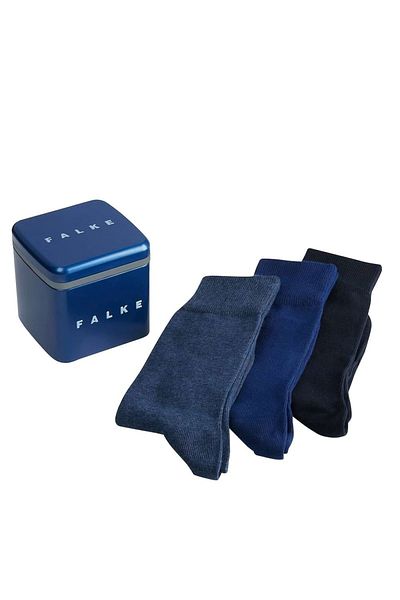 FALKE Herren Socken 3er Pack - Kurzsocken, Geschenkbox, uni
