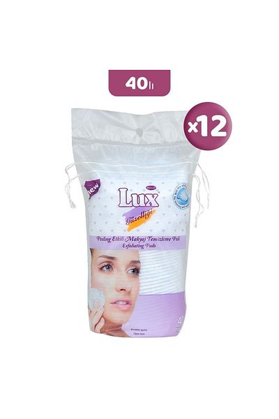 LUX Peeling Effect Makeup Cotton 40 Pieces X 12