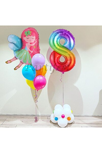 Parti Station Fairy Girl Balloon Set Fairy Girl Foil Balloon Set Concept Birt...