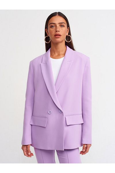 Dilvin 6940 Blazer Jacket-lilac