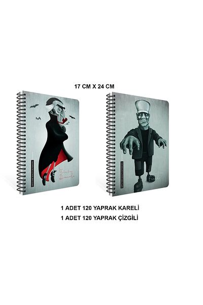 Gıpta Classica Spiral Hard Cover 17x24 120 Sheets (2 Notebooks)