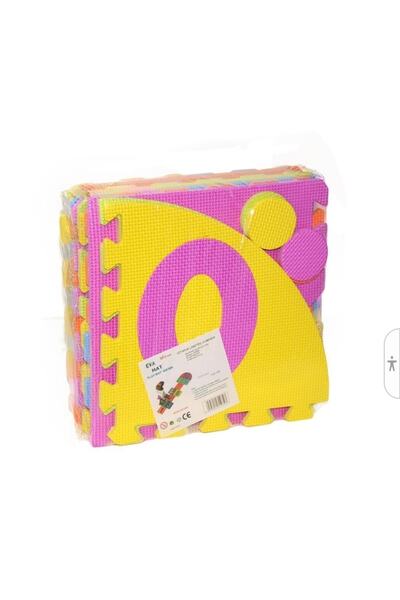 NEWSTORE HOME Kalın Sert - Kauçuk Eva Seksek Rakamlı Sayılı Oyun Halısı Oyun Karosu Yer Matı Eva Puzzle Minder