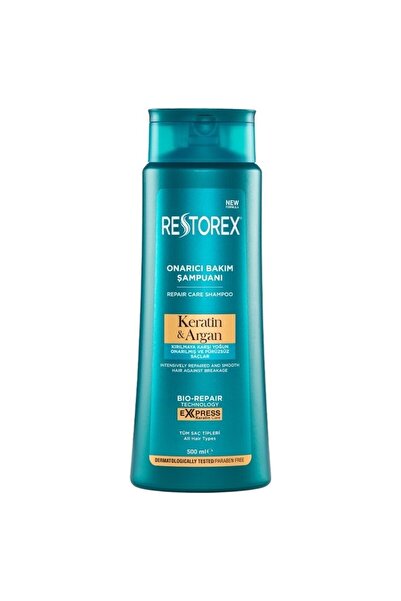 Restorex Şampuan Saç Dökülmesine Karşı Etkili 500ml 1 Adet+ Keratin & Argan 500 Ml 1 Adet