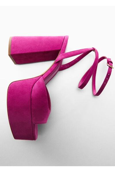 MANGO Woman Thick Sole Ankle Sandals