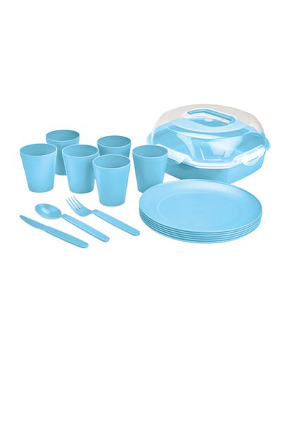 Turuncu Portakal Quality Original Boxed Camping and Picnic Set with Bag for 6 Persons (32 PIECES)