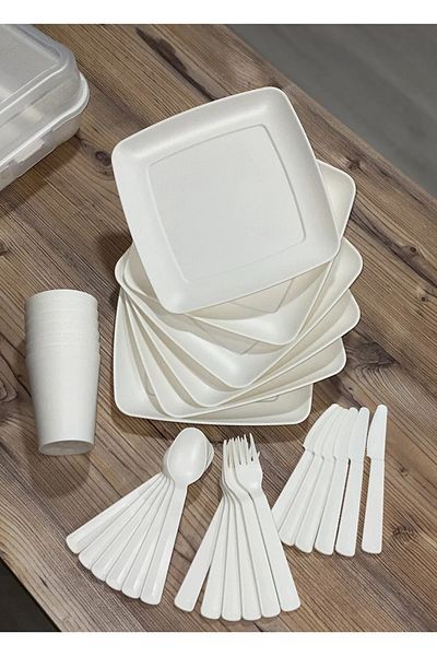 Turuncu Portakal Quality Original Magic Camping and Picnic Set for 6 People with Bag (32 PIECES)