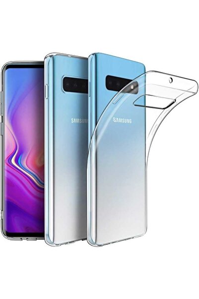 Case 4U Samsung Galaxy S10 Plus Uyumlu Kılıf A+ Şeffaf Lüx Süper Yumuşak 0.3m...