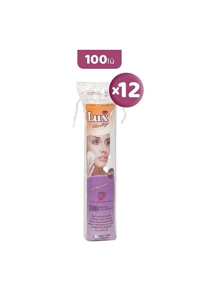 LUX Disc Makeup Cotton 100pcs X 12