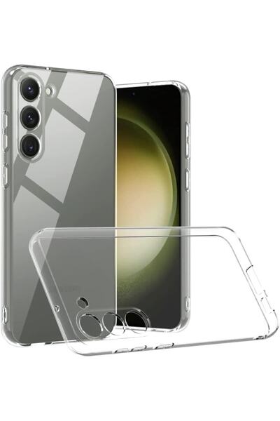 Case 4U Samsung Galaxy S23 Uyumlu Kılıf Kamera Korumalı Yumuşak Şeffaf Ince S...