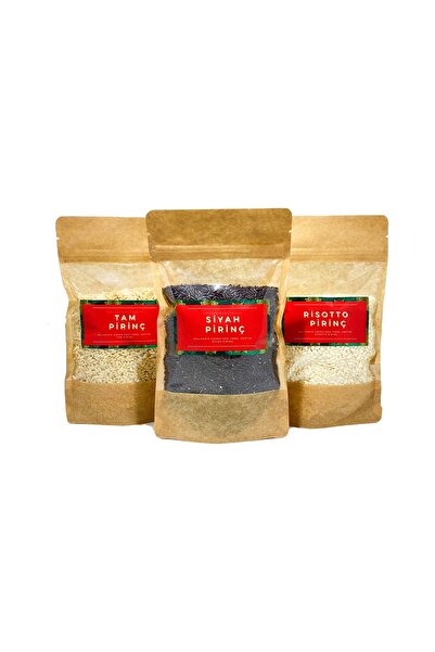 GURUYEMİŞ BOX Pirinç Deneme Paketi Tam Pirinç Risotto Siyah Pirinç