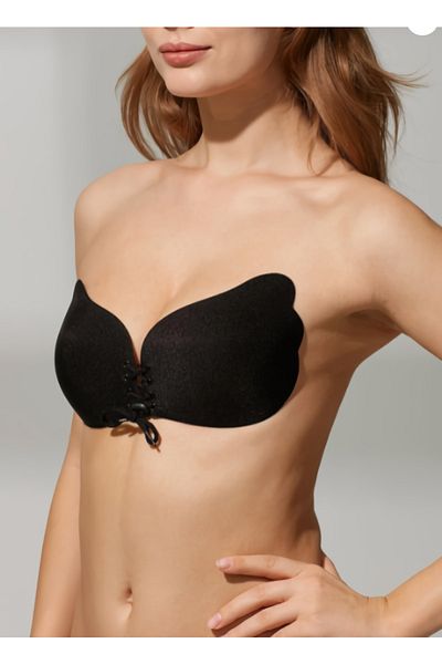SUWEN Χαμηλό / Βραδινό Φόρεμα Αυτοκόλλητο Angel Bra Bra