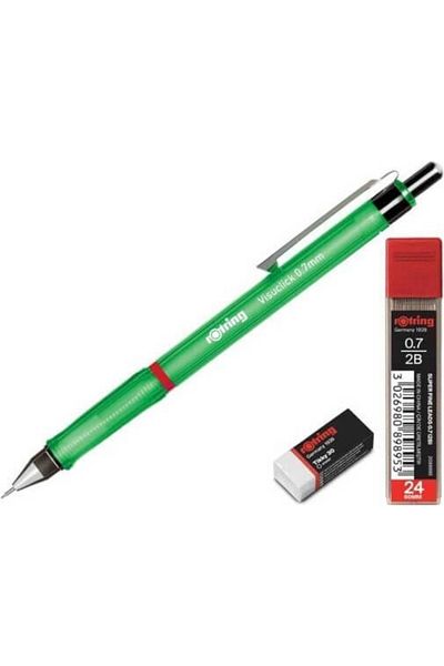 Rotring Visuclick Versatil Pencil School Set Green 0.7 Mm Ro-vk07