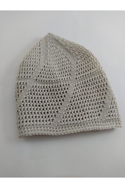 kadir gümüş mekke medine pazarı Hand Knitted Soft Skullcap