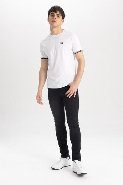 DeFacto Muscle Fit Crew Neck Printed Cotton T-Shirt