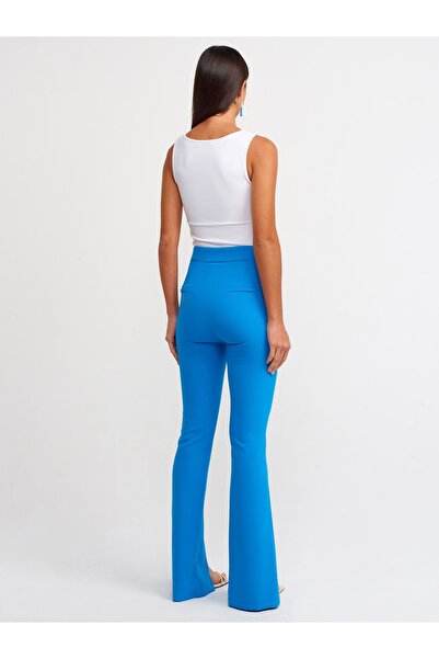 Dilvin 70318 Yırtmaç Detaylı Pantolon-saks