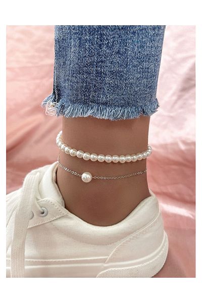 Miel Women's Pearl Anklet