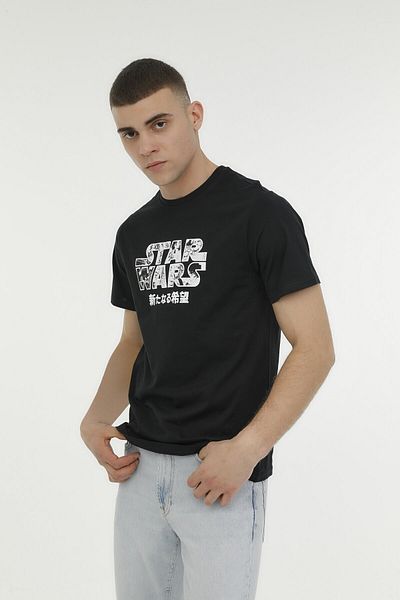 lumberjack Ανδρικό κοντομάνικο μπλουζάκι Ml Starwars 11lsn05 3fx μαύρο