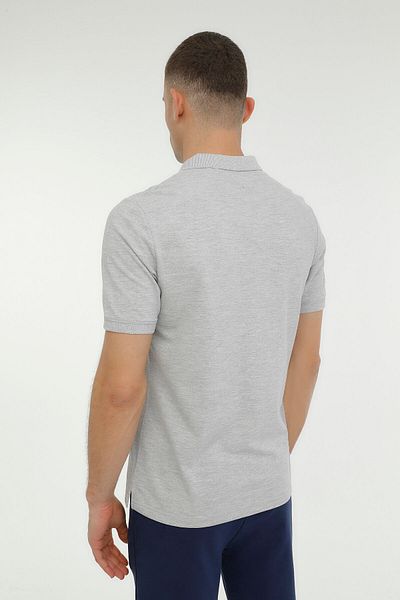 lumberjack T-shirt M-ct953 Basıc P.t-sh 3fx Grı Melanj Erkek Kısa Kol