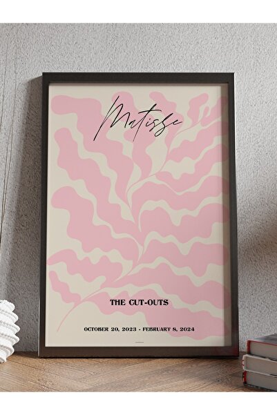 Mudi Store Pembe Matisse Koleksiyonu Modern Poster Çerçevesiz Duvar Tablosu S...