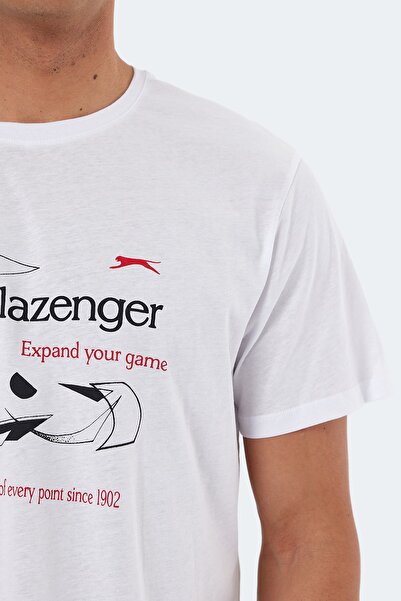 Slazenger Ανδρικό T-shirt Karnen Over Λευκό