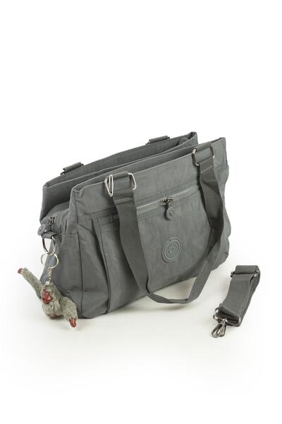 İMAKS Crinkle / Clinker Waterproof Imported Fabric Multifunctional Hand Shoulder Sleeve And Messenger Bags Grey 01k
