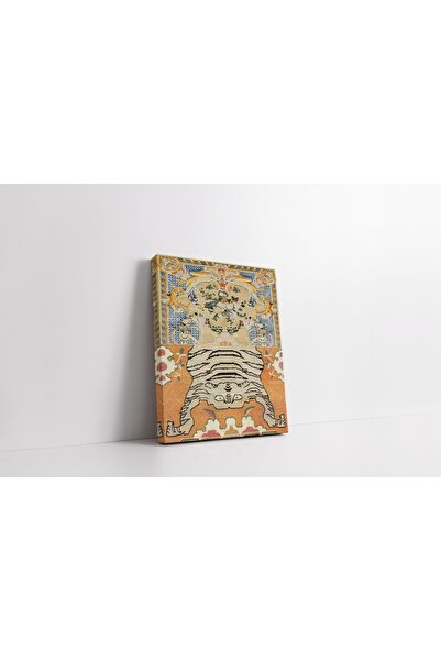 RUGSMODERN Kanvas Tablo 1152 Kaplan Figürlü Patchwork Desenli 280