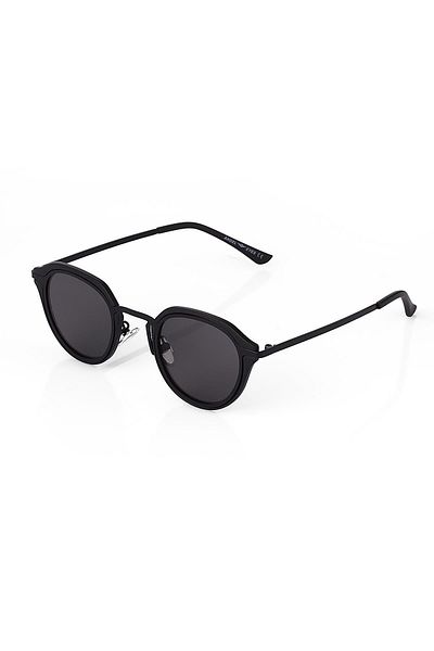 TomyHelf Women's Sunglasses OvalBlack Frame Black Glass