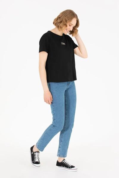 U.S. Polo Assn. Tricou negru de damă