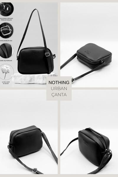 NOTHING Dámská 5dílná dárková kožená taška na opasek v dárkové krabičce Náhrdelník na kartu Dárková sada