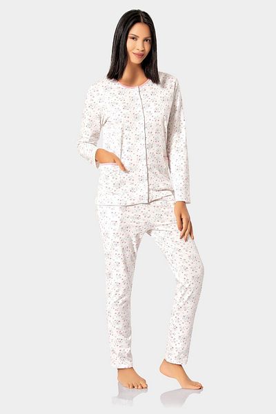 ERDEM İÇ GİYİM 2023y-28 White Erdem Women's Summer Pajama Set