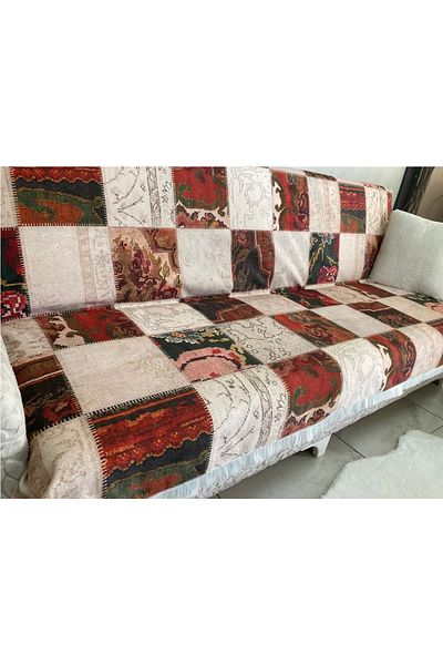 Savana Single Fringed Sofa Sofa Bed Cover Chenille 150x200