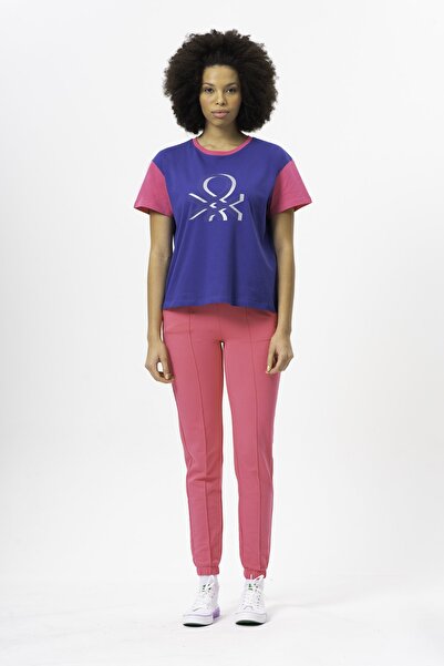 United Colors of Benetton Tricou de damă cu imprimeu bleumarin - Bnt-w20371