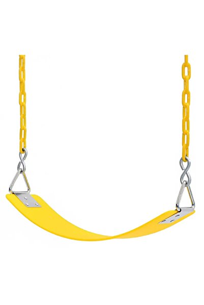 PARKSAN Kemer Salıncak Oturağı Eva Çocuk&yetişkin Için Yumuşak Plastik Kaplı Zincirli Park Salıncak Oturağı
