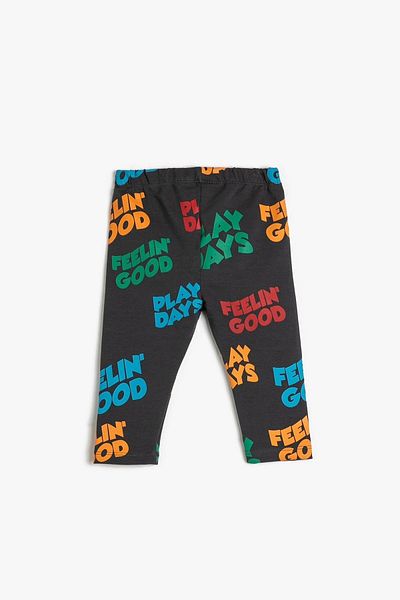 Koton Baby Boy Printed Cotton Elastic Waist Sweatpants 3smb40132tk