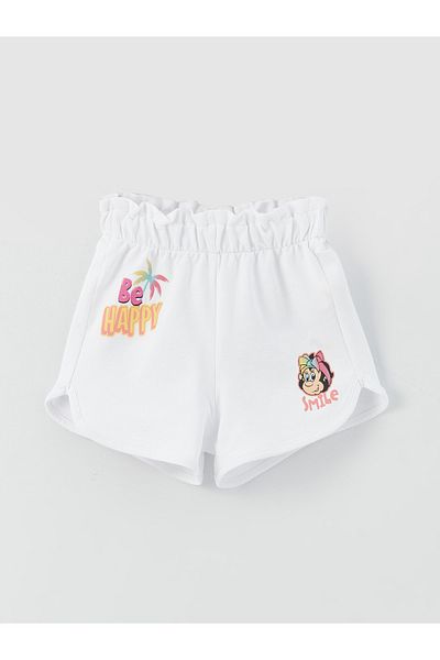 LC Waikiki Shorts für Babymädchen mit nostalgischem Affen-Print