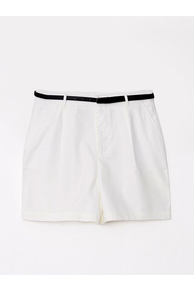 LC Waikiki Γυναικείο σορτς Gabardine με ίσια γραμμή κανονικής εφαρμογής